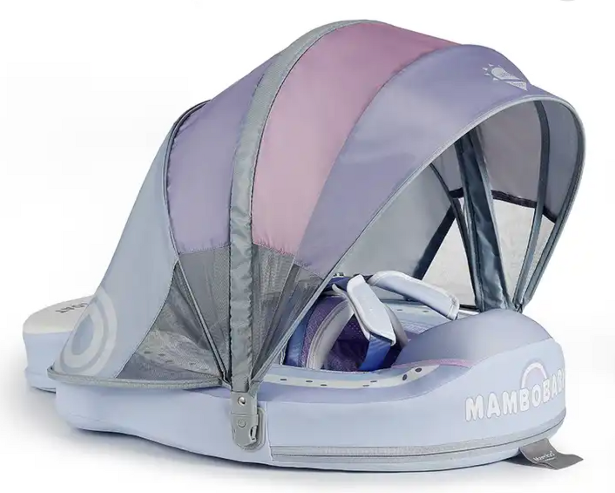Boia Mambobaby Arco-Íris Deluxe Edition Com Cauda e Proteção FPU 50+ (3 meses a 3 anos)